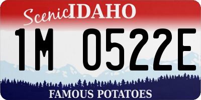 ID license plate 1M0522E