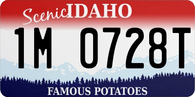 ID license plate 1M0728T