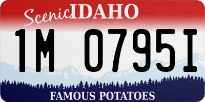 ID license plate 1M0795I