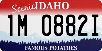 ID license plate 1M0882I