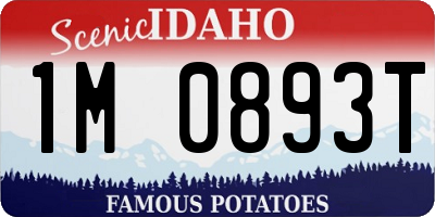 ID license plate 1M0893T