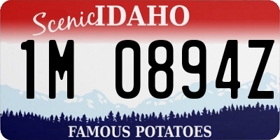 ID license plate 1M0894Z