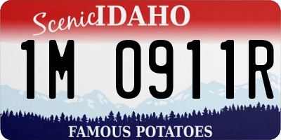 ID license plate 1M0911R