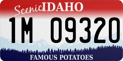 ID license plate 1M0932O