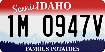 ID license plate 1M0947V