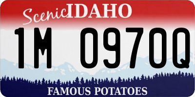 ID license plate 1M0970Q