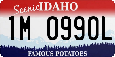 ID license plate 1M0990L