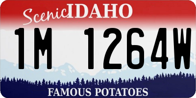 ID license plate 1M1264W