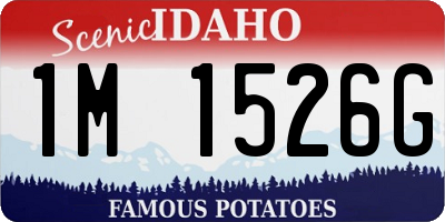 ID license plate 1M1526G