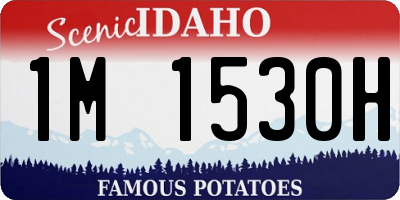 ID license plate 1M1530H