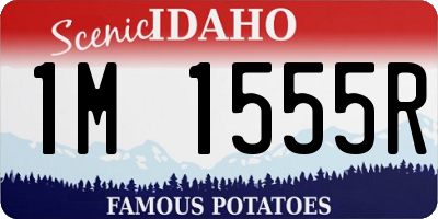 ID license plate 1M1555R