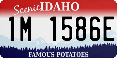 ID license plate 1M1586E