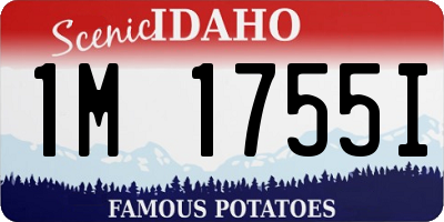 ID license plate 1M1755I