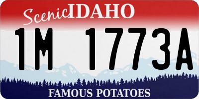 ID license plate 1M1773A