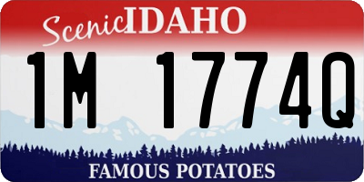 ID license plate 1M1774Q