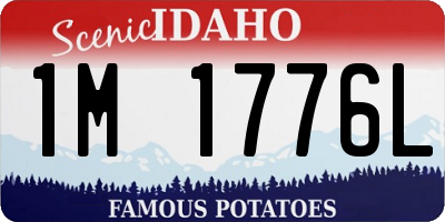 ID license plate 1M1776L