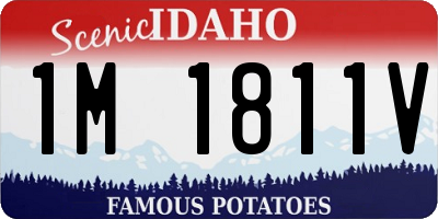 ID license plate 1M1811V