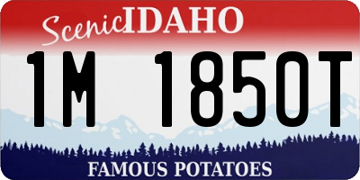ID license plate 1M1850T