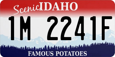 ID license plate 1M2241F