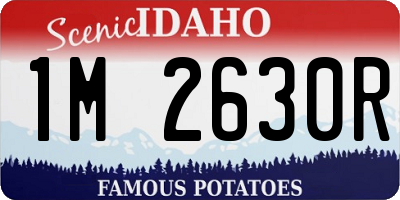ID license plate 1M2630R