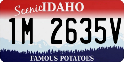 ID license plate 1M2635V