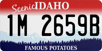 ID license plate 1M2659B