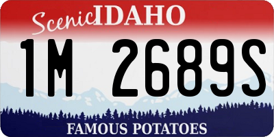 ID license plate 1M2689S