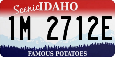 ID license plate 1M2712E