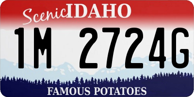 ID license plate 1M2724G