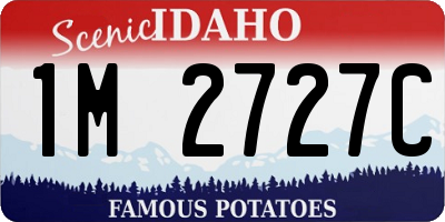 ID license plate 1M2727C