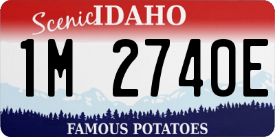 ID license plate 1M2740E