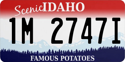 ID license plate 1M2747I