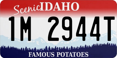 ID license plate 1M2944T