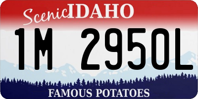 ID license plate 1M2950L