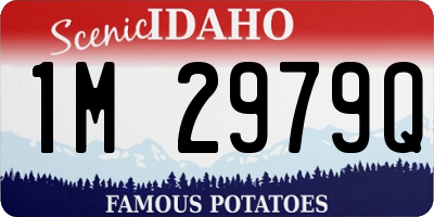 ID license plate 1M2979Q