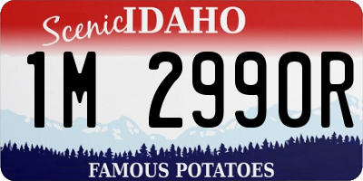 ID license plate 1M2990R