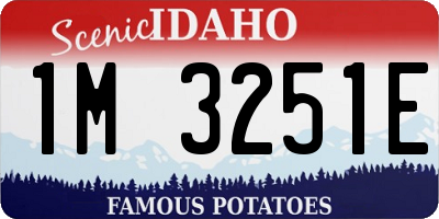ID license plate 1M3251E