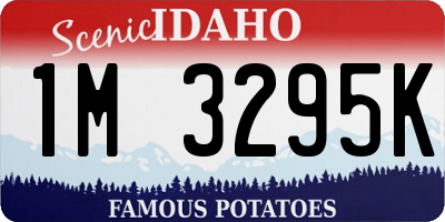 ID license plate 1M3295K