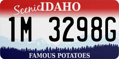 ID license plate 1M3298G