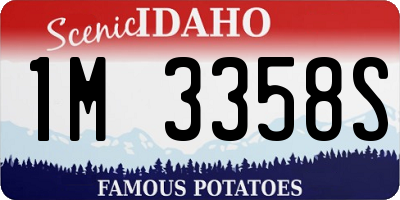 ID license plate 1M3358S