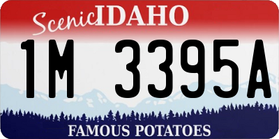 ID license plate 1M3395A