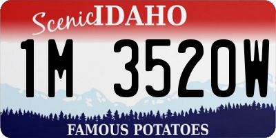 ID license plate 1M3520W