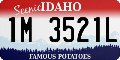 ID license plate 1M3521L