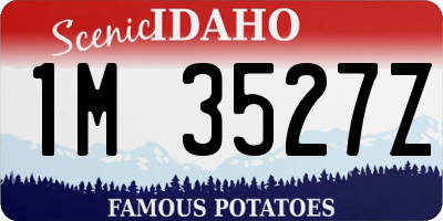 ID license plate 1M3527Z