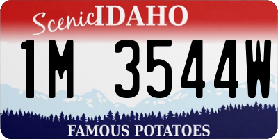 ID license plate 1M3544W