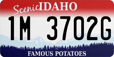 ID license plate 1M3702G