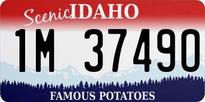 ID license plate 1M3749O