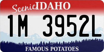 ID license plate 1M3952L