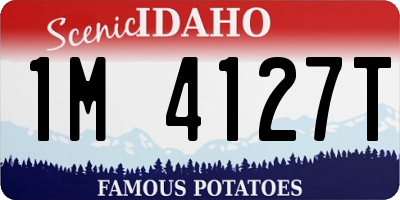 ID license plate 1M4127T
