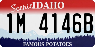 ID license plate 1M4146B